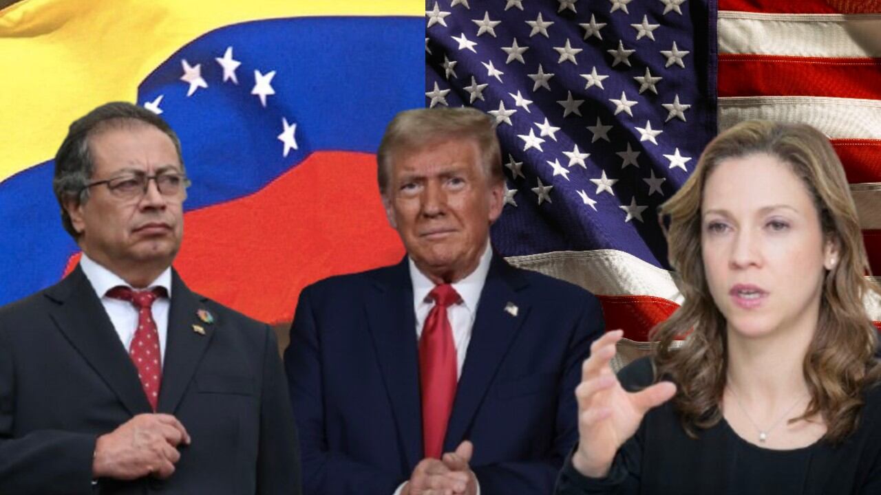 Gustavo Petro, Donald Trump y María Claudia Lacouture