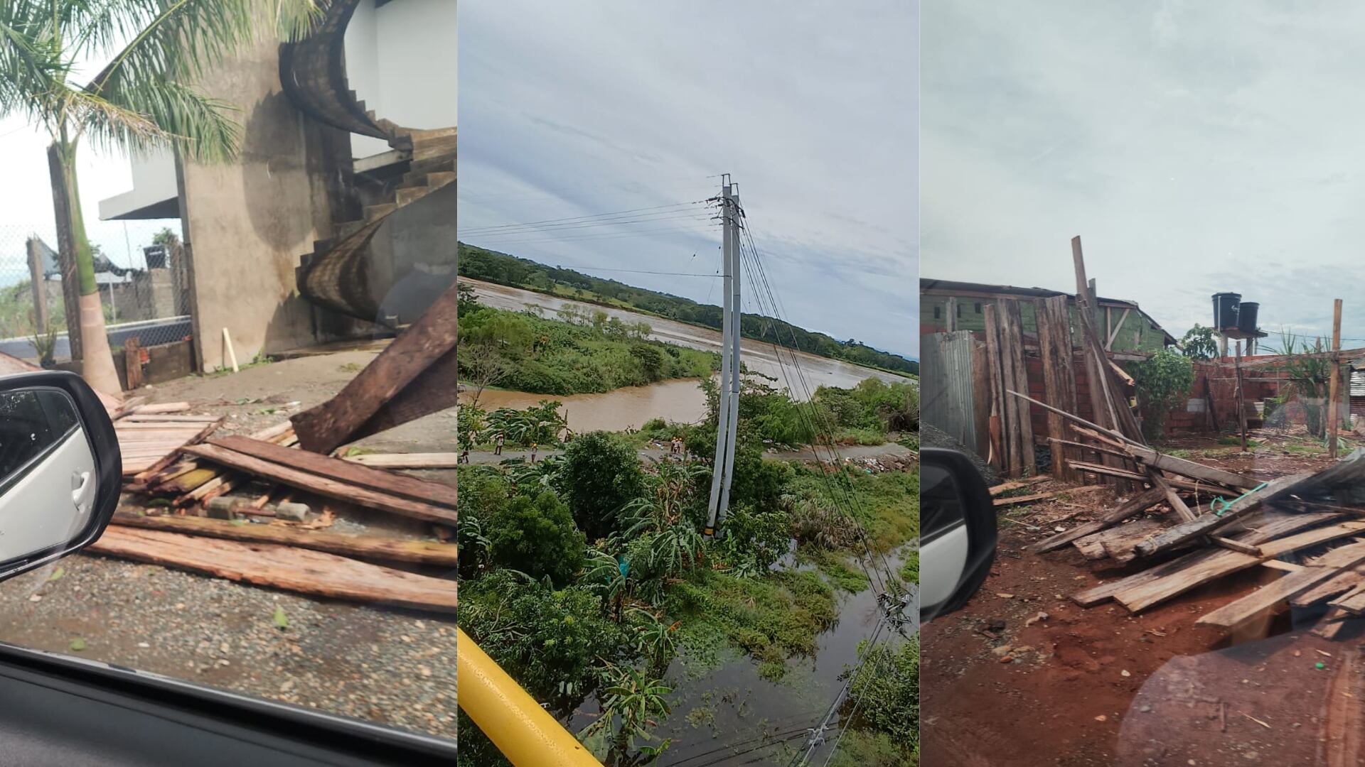 Vendaval causó pánico en Antioquia.