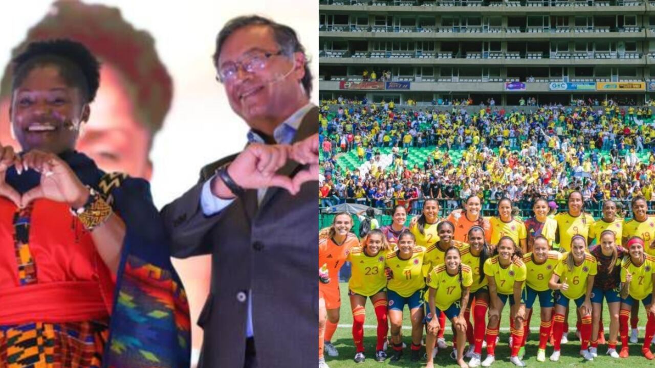 Presidente Petro se sumó a la celebración tras la victoria de Colombia y anunció recursos para el fútbol femenino.