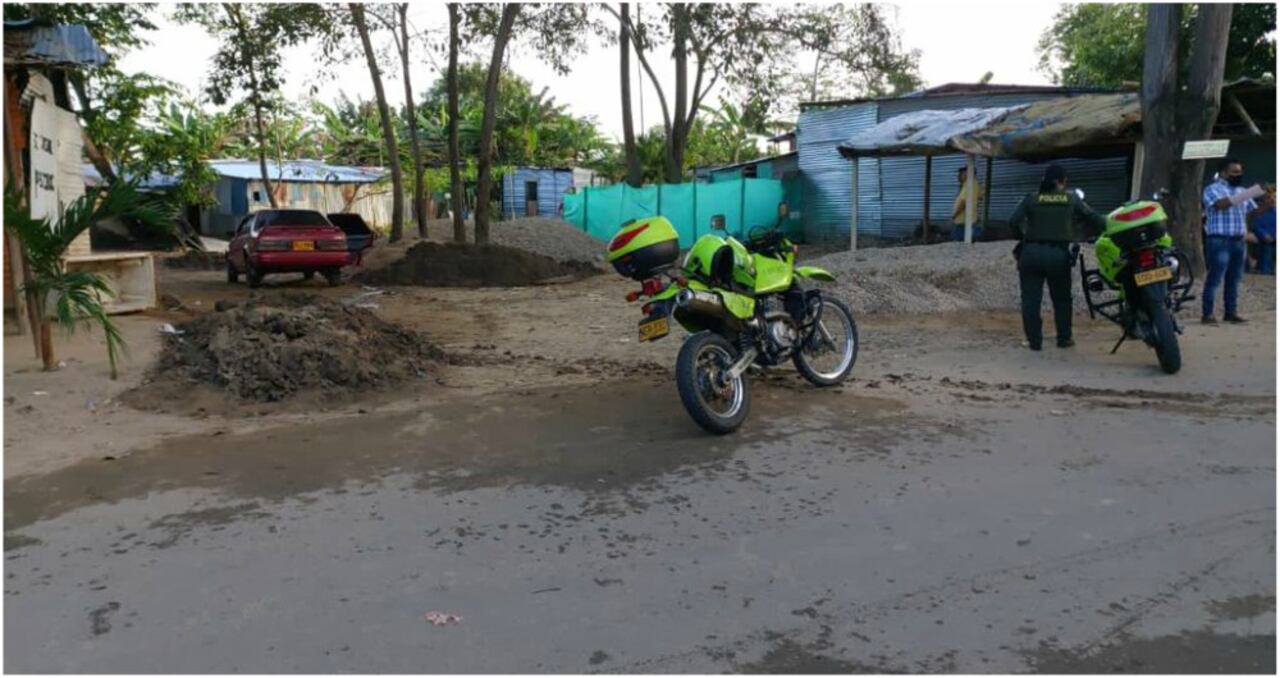 El vehículo en el que plagiaron a familiares de Luis Emilio Tovar Bello