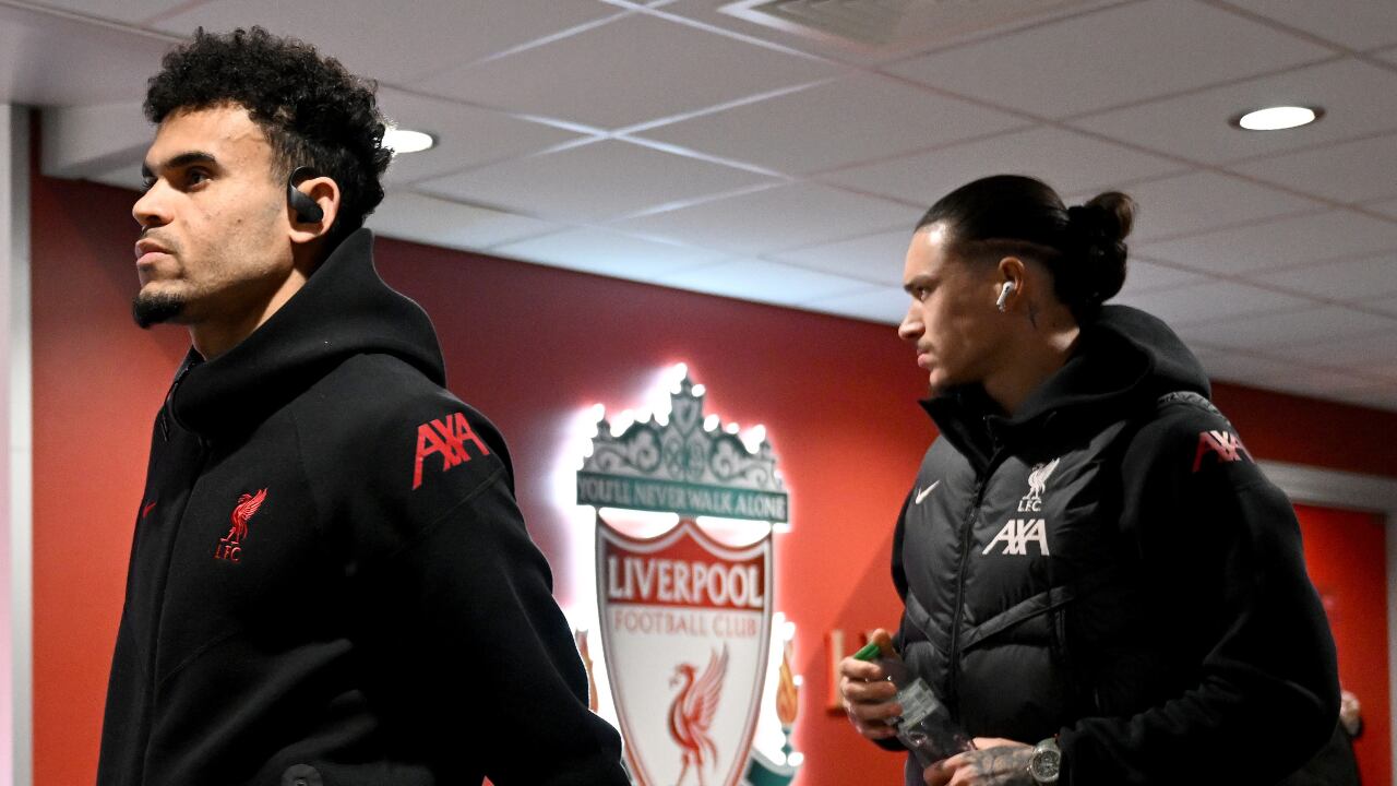 Darwin Núñez y Luis Díaz han sido compañeros en Liverpool. El uruguayo podría partir a Napoli