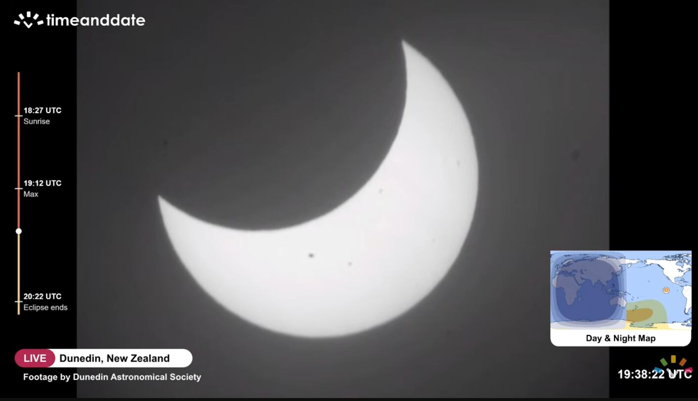 Eclipse solar 21 de septiembre de 2025 2:30 p. m. (hora Colombia)