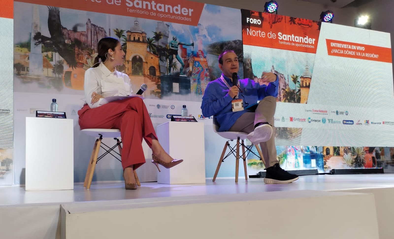 Durante el foro ‘Norte de Santander: territorio de oportunidades’ Juanita Gómez, directora de video de SEMANA y Silvano Serrano, gobernador de Norte de Santander profundizaron en las iniciativas para fortalecer el desarrollo del departamento.
