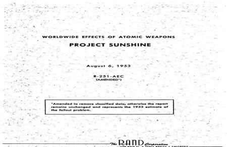 PROYECTO SUNSHINE: En 1953 se inició un proyecto para el estudio de los efectos de la radiactividad en la población mundial, liderado Willard Libby, un reputado científico, experto en el estudio de la radiactividad en tejidos vivos y más tarde ganador del premio Nobel de 1960 por su aporte al desarrollo del método carbono 14 para el análisis temporal. Lo controvertido es que la investigación, que duró cinco años, encargada por la Comisión de Energía Atómica de los Estados Unidos y el Proyecto USAF Rand, no contaba con el permiso de los familiares de muchos de los 6000 fallecidos enviados como muestras, desde diferentes lugares del mundo. 6. Foto: worldofsecrets.com