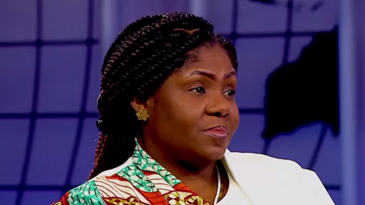La vicepresidenta Francia Márquez en la entrevista que concedió para la Presidencia