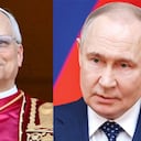 Papa León XIV junto a Vladimir Putin.