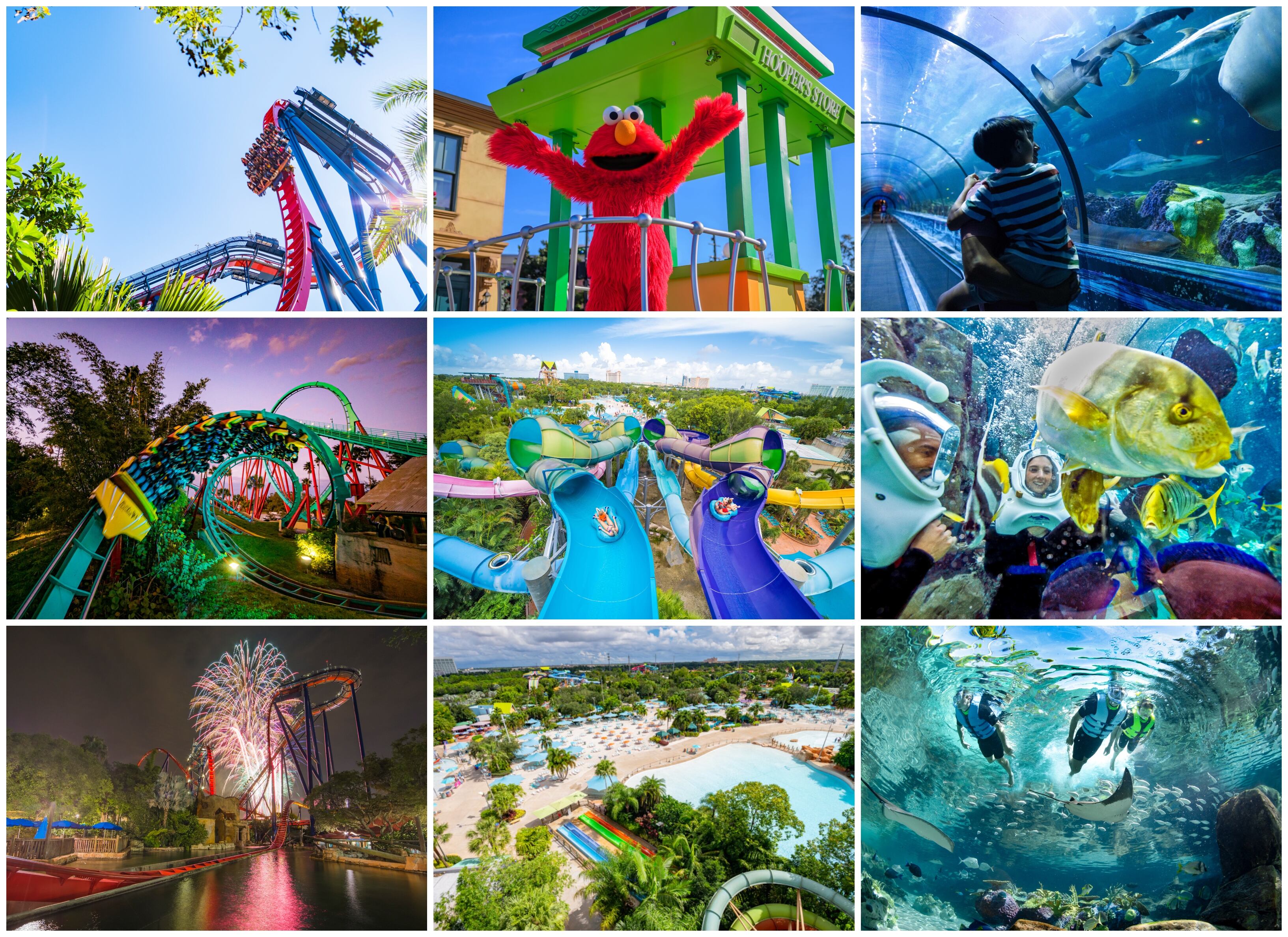United Parks and Resorts tiene cuatro parques en la Florida, Estados Unidos: Seaworld Orlando, Aquatica Orlando, Discovery Cove Orlando y Busch Gardens Tampa Bay.