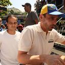 CARACAS, VENEZUELA - FEBRUARY 02: Henrique Capriles, leader of the Venezuelan opposition and former presidential candidate, was present at the march in support of Juan Guaido on February 2, 2019 in Caracas, Venezuela. Venezuela's self-declared president and accepted by over 20 countries, Juan Guaidó, called Venezuelans to the streets and demands the resignation of Nicolás Maduro. (Photo by Edilzon Gamez/Getty Images)