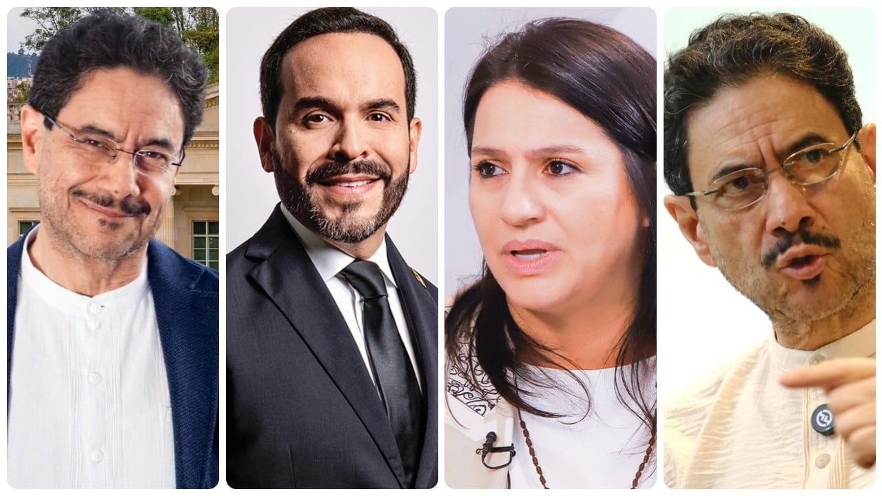 Iván Cepeda, Abelardo De La Espriella, Paola Holguín e Iván Cepeda.