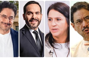 Iván Cepeda, Abelardo De La Espriella, Paola Holguín e Iván Cepeda.