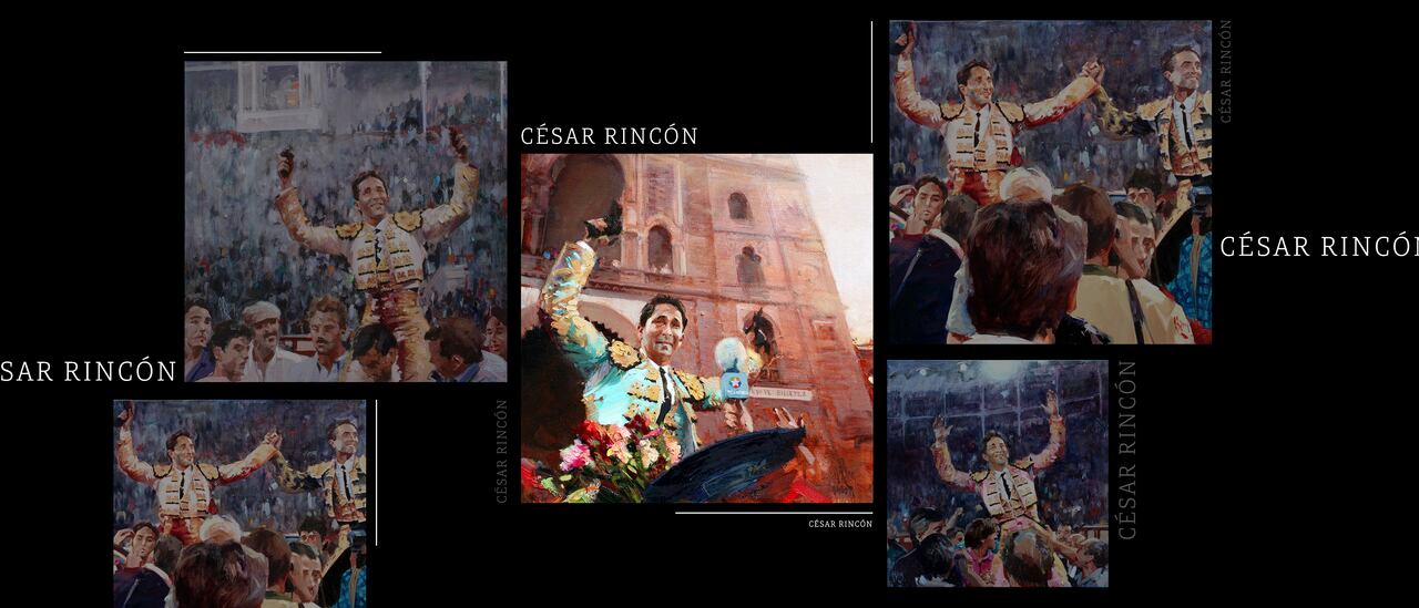 César Rincón - Pinturas realizadas por Diego Ramos