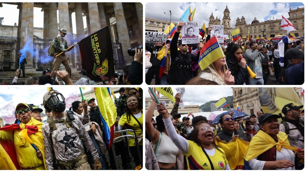 Así luce la Plaza de Bolívar este sábado 23 de noviembre.