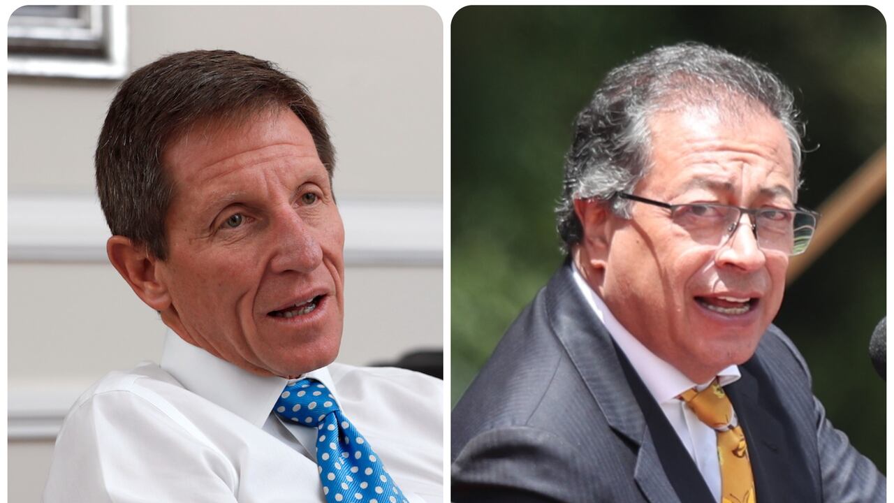 El exconsejero Emilio Archila y el presidente de Colombia, Gustavo Petro.