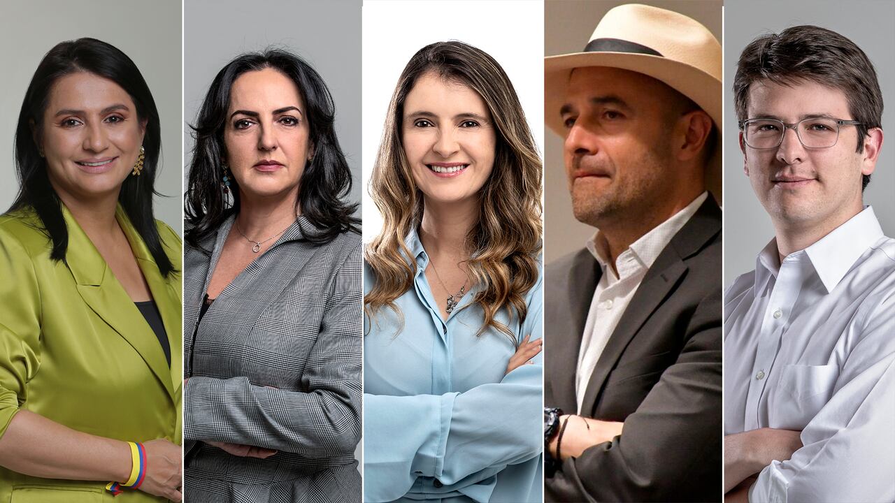 Paola Holguín. María Fernanda Cabal, Paloma Valencia, Andrés Guerra y Miguel Uribe.