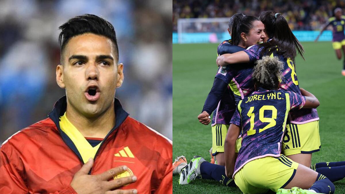 Falcao felicitó a la Selección Colombia Femenina luego de su victoria ante Alemania. Foto 1: @Falcao. Foto 2: Conmebol.