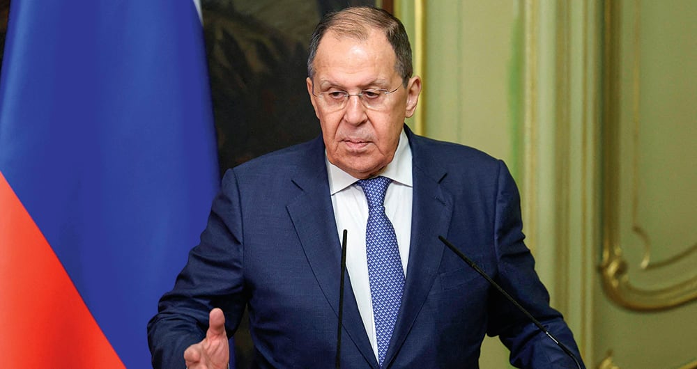 Ministro de Asuntos Exteriores, Sergéi Lavrov.