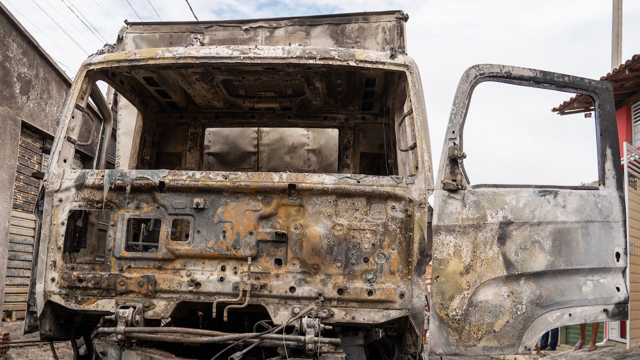 Un grupo criminal intenta imponer el terror en un estado brasileño. Foto: AFP.