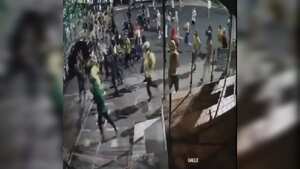 Una grabación mostró la terrible acción violenta.