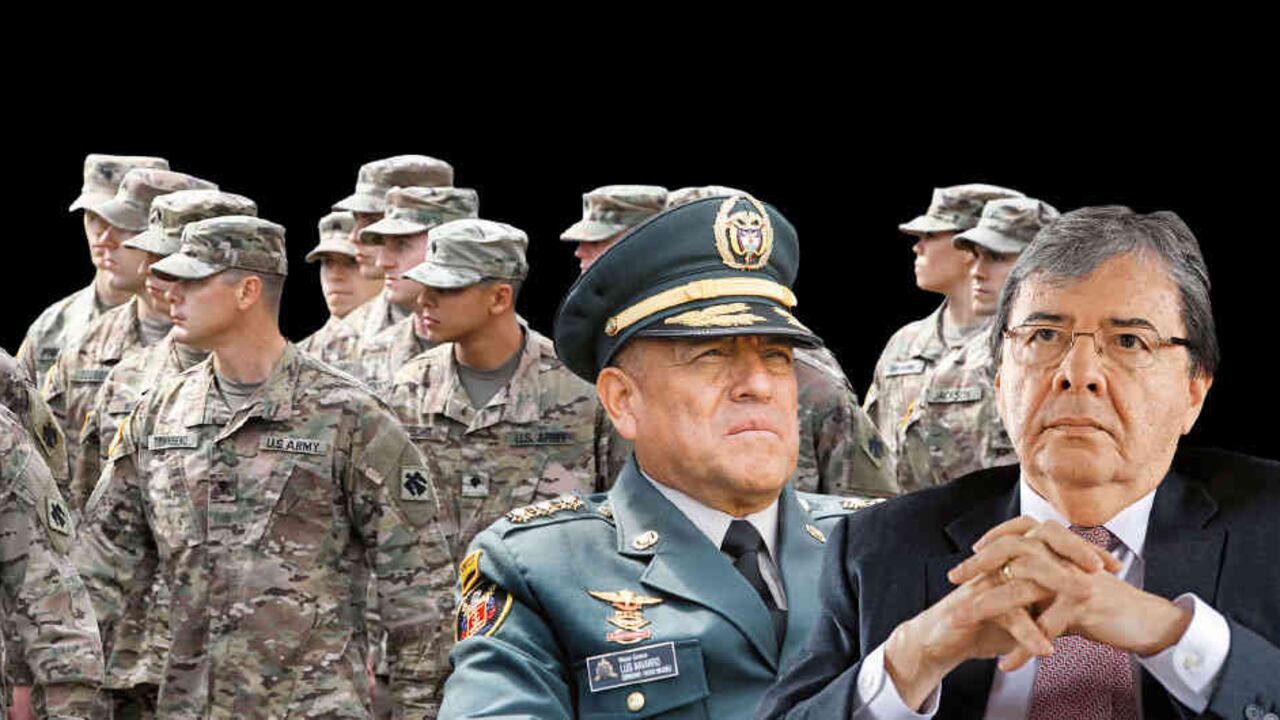 El ministro de Defensa, Carlos Holmes Trujillo, y el comandante de las Fuerzas Militares, general Luis Fernando Navarro, explicaron que el grupo de soldados de Estados Unidos que llegará al país a comienzos de junio solo cumplirá labores de asesoría y capacitación en la lucha contra el narcotráfico.