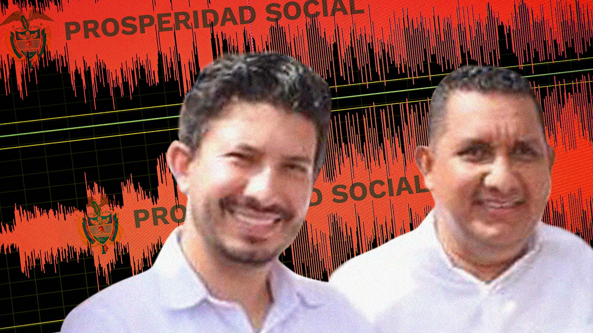 Jonathan Ramírez, secretario general del DPS, y Eduard Sosa, empresario