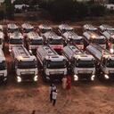 Los carrotanques están parqueados en La Guajira.