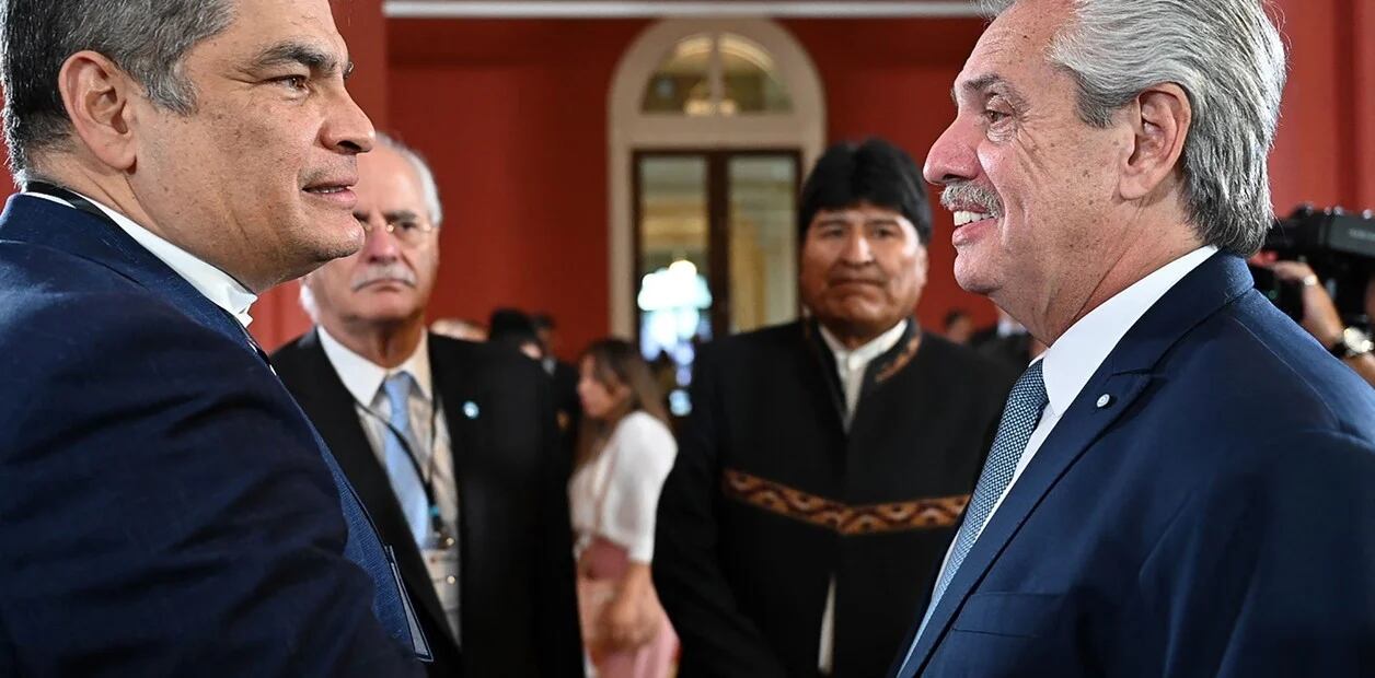 El exmandatario ecuatoriano Rafael Correa se encuentra en Buenos Aires para participar junto a otros expresidentes en un foro de Derechos Humanos encabezado por el presidente argentino.
