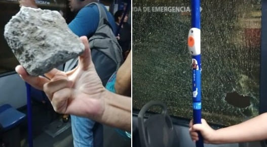 Un MIO fue atacado a piedra y dejó varios heridos.