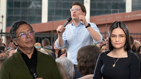 Angie Rodríguez Gustavo Petro Miguel Uribe