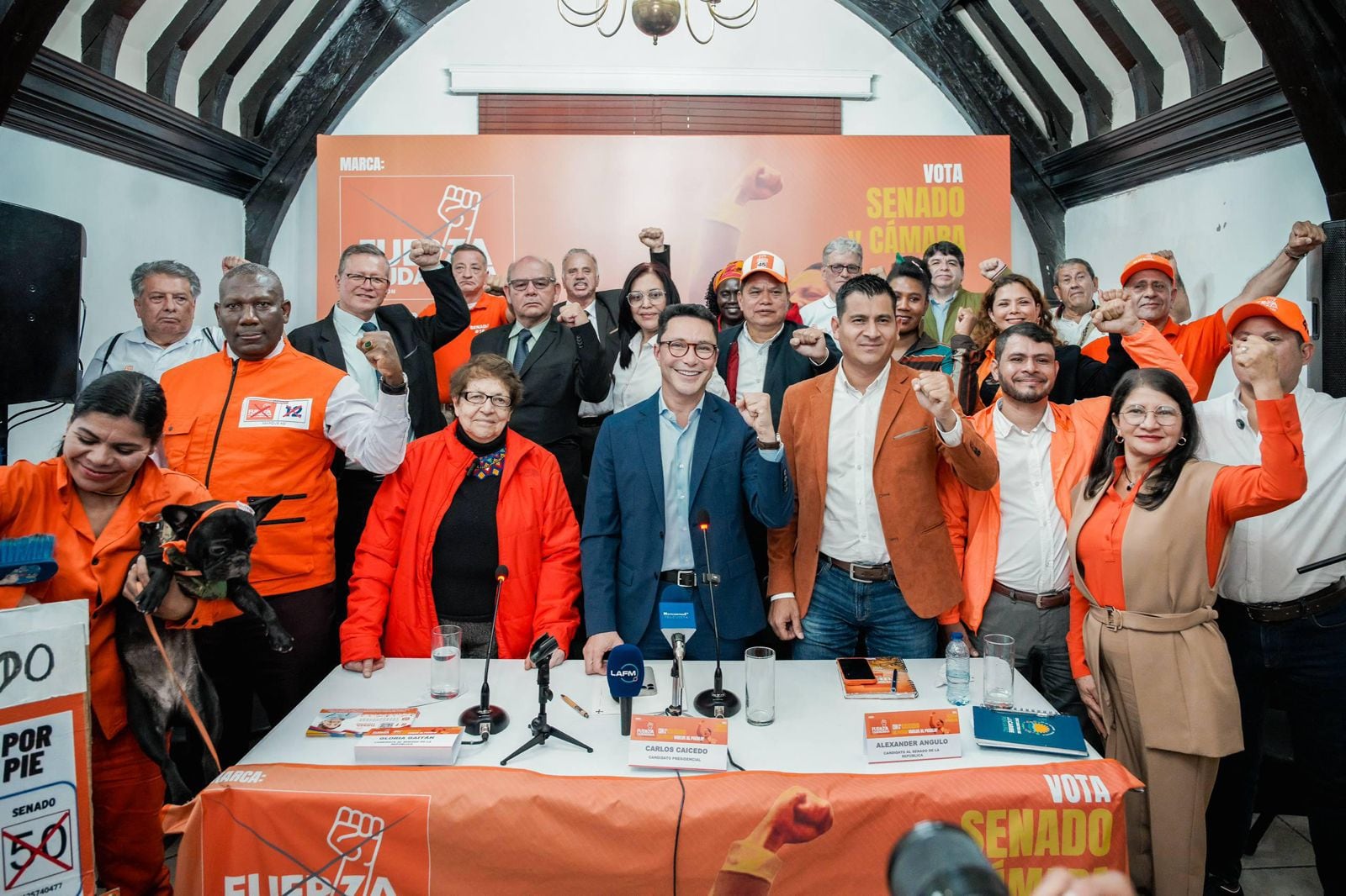 Presentación de las listas al Congreso de Fuerza Ciudadana.