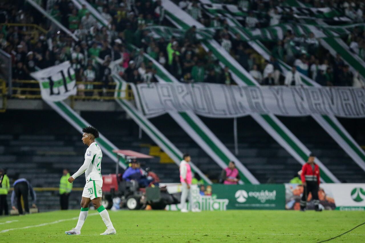 Bogotá. Febrero 25 de 2024. La Equidad enfrenta a Atlético Nacional, por encuentro válido de la Liga BetPlay I 2024 de la fecha 9, en el estadio Nemesio Camacho El Campín. (Colprensa - Mariano Vimos)