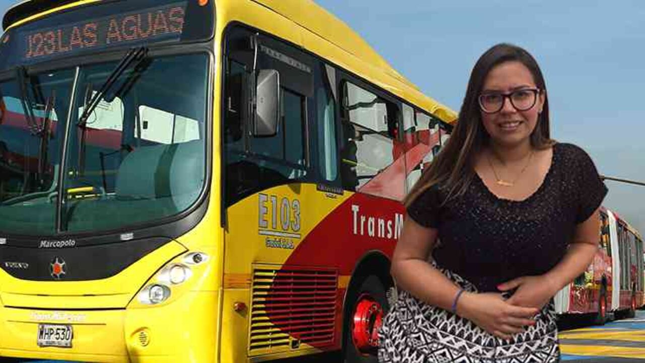 Ángela Beltrán sufrió un peligroso accidente en Transmilenio.