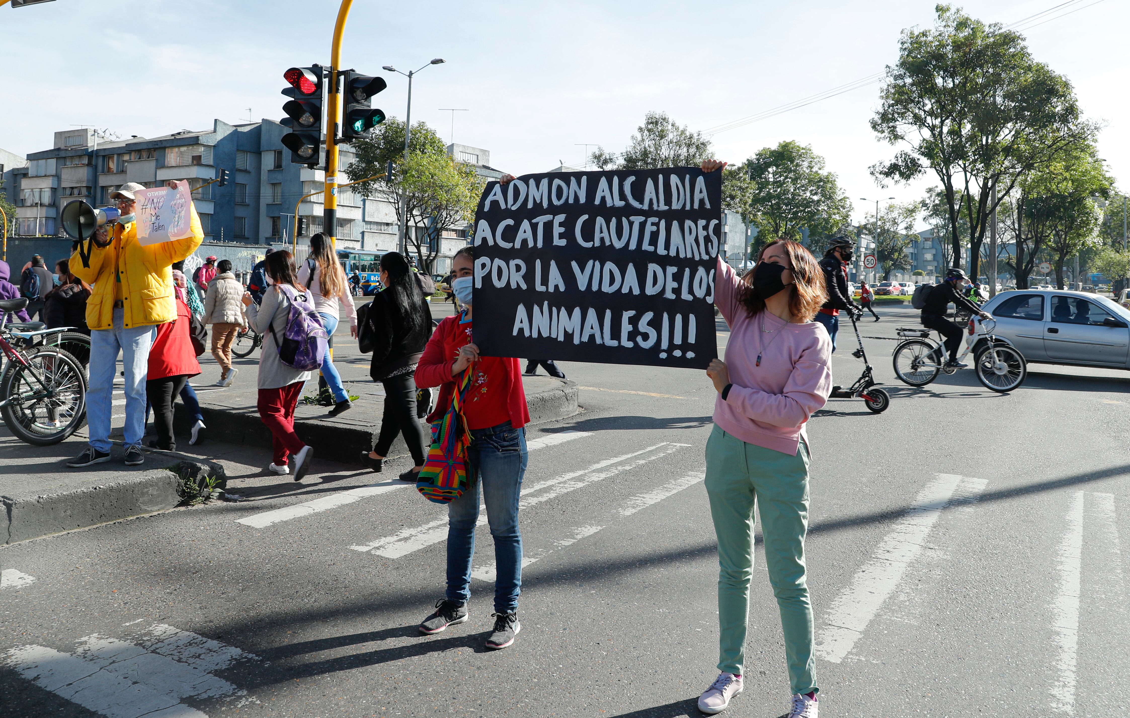 Planton contra la tala de arboles por la construcción del sistema Transmilenio en la avenida 68 
Bogota agosto 23 del  2021
Foto Guillermo Torres Reina / Semana