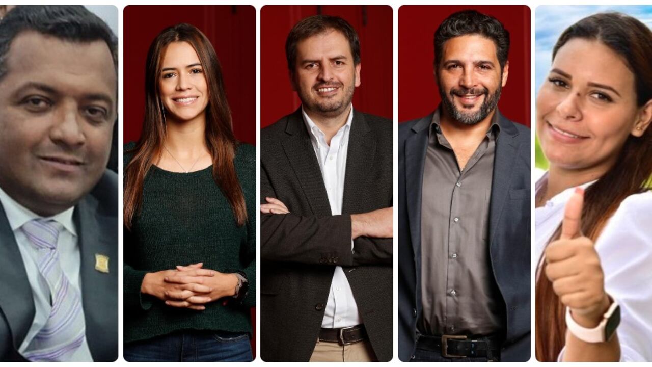 Víctor Manuel Salcedo, María Fernanda Carrascal, Andrés Forero, Agmenth Escaf y Karen Juliana López, algunos integrantes de la Comisión Séptima de la Cámara.