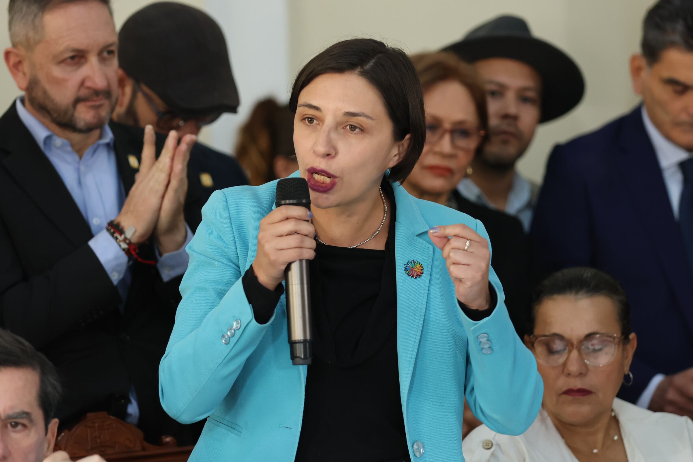 Martha Carvajalino Ministra de Agricultura la radicación del Proyecto de Ley de Jurisdicción Agraria.
