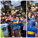 Hinchas de Boca Juniors Pelean en Manizales.