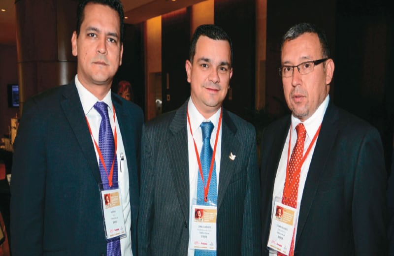 Rodrigo Báez, Camilo Maldonado y César López.