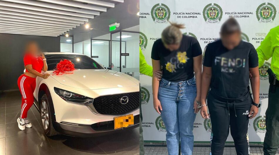 Influencer paisa capturada por la Policía Nacional y la Fiscalía en Antioquia.