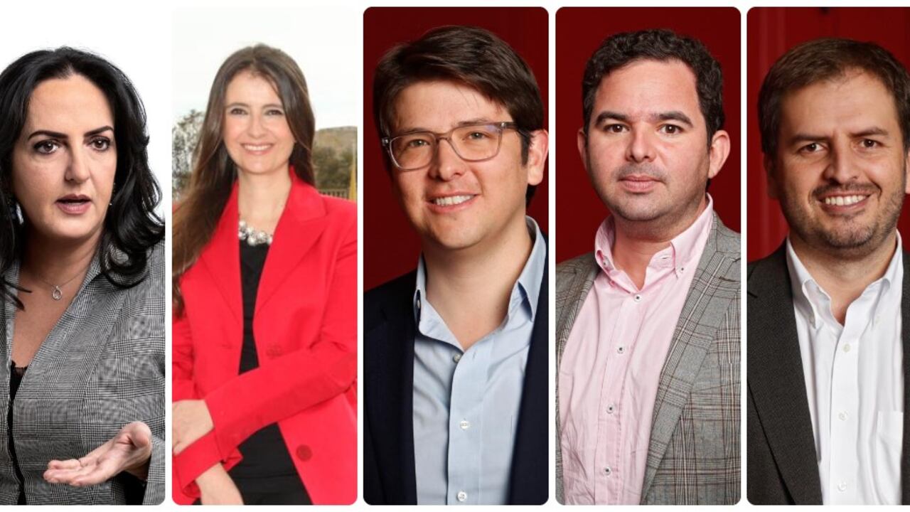 María Fernanda Cabal, Paloma Valencia, Miguel Uribe, Carlos Meisel y Andrés Forero.