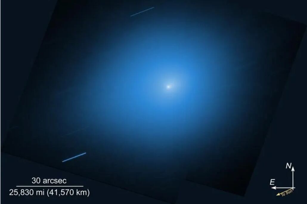 Telescopio Hubble captó nueva imagen de 3I/ATLAS.