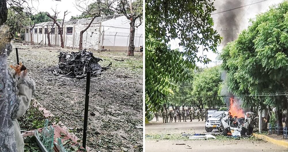 El atentado dejó varios soldados lesionados.