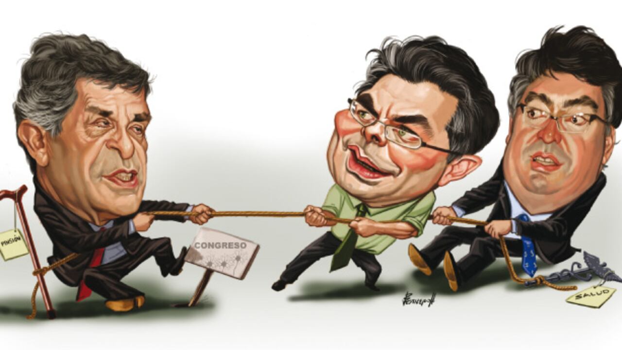 Mientras el ministro de Trabajo defiende su proyecto pensional, los de Salud y Hacienda lo consideran inoportuno.