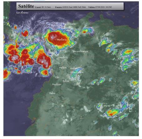 Ideam declara alerta roja por fuertes vientos y alto oleaje en la región Caribe