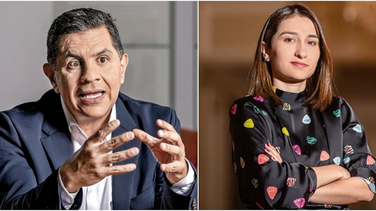 El alcalde de Cali, Jorge Iván Ospina, y la jefe de gabinete, Laura Sarabia.