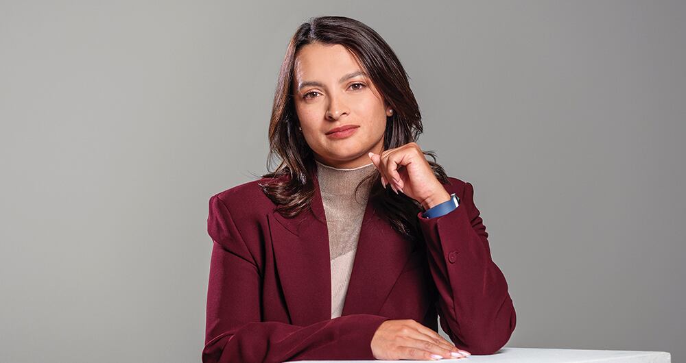 Andrea Petro dice que le ve a Iván Cepeda muchas posibilidades de ser presidente. 