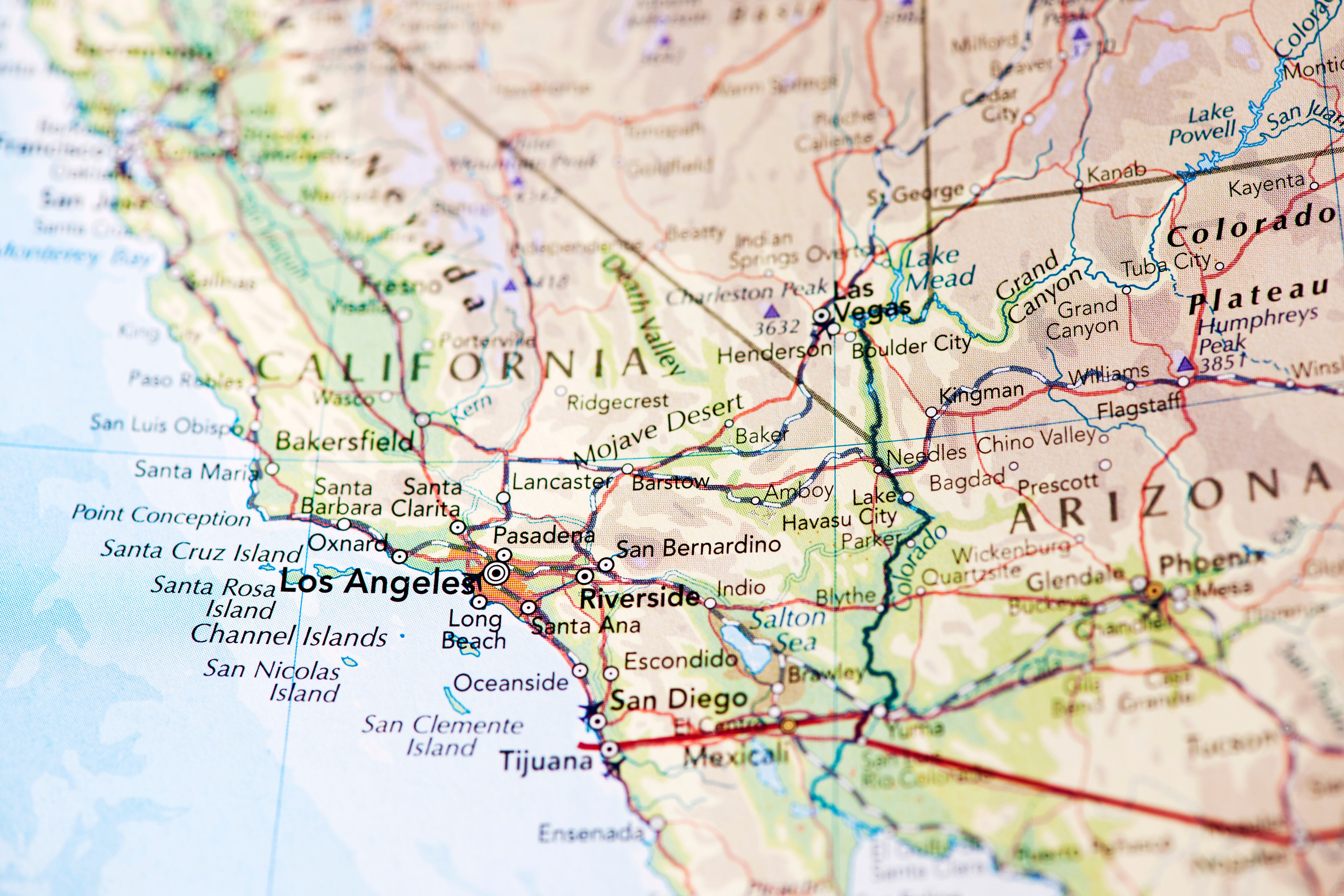 Mapa de Los Ángeles, California