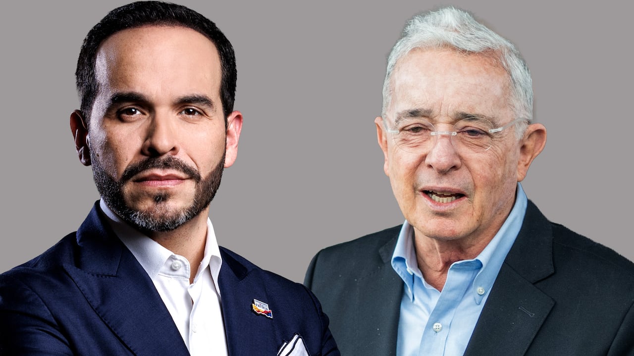 Abelardo de la Espriella y Álvaro Uribe.