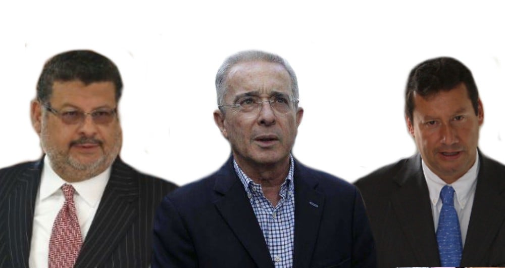 Álvaro Uribe, Jaime Lombana y Jaime Granados