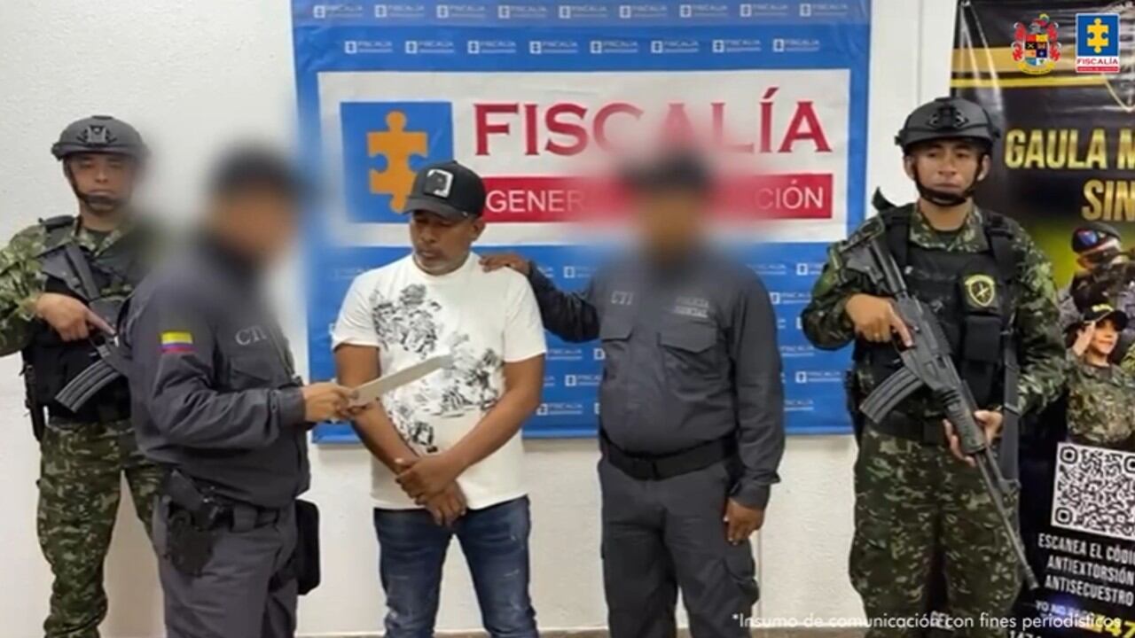 Capturaron en Montería (Córdoba) a Eliecer Fuentes Gulfo, alias Cholo, el presunto integrante de una organización narcotraficante.