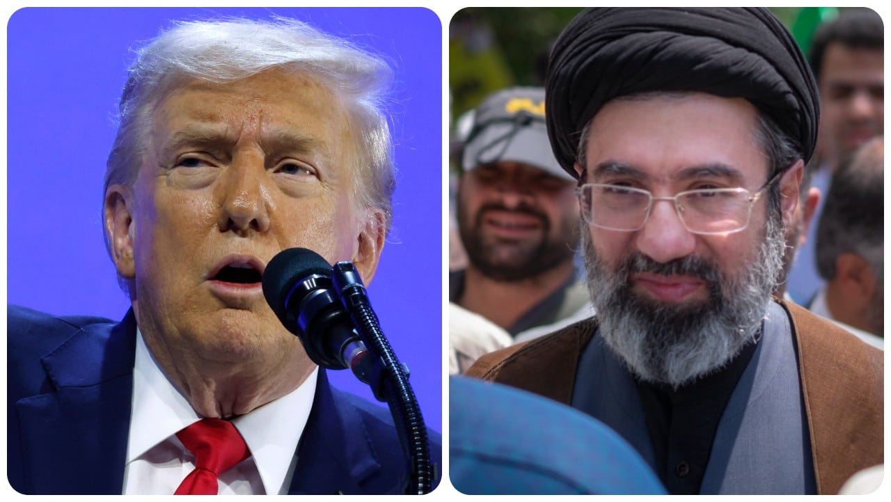 Donald Trump y Mojtaba Jamenei