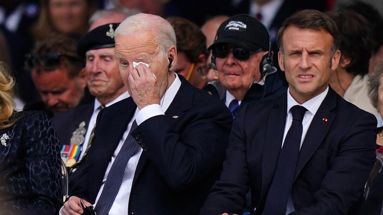Los presidentes Joe Biden y Emmanuel Macron.